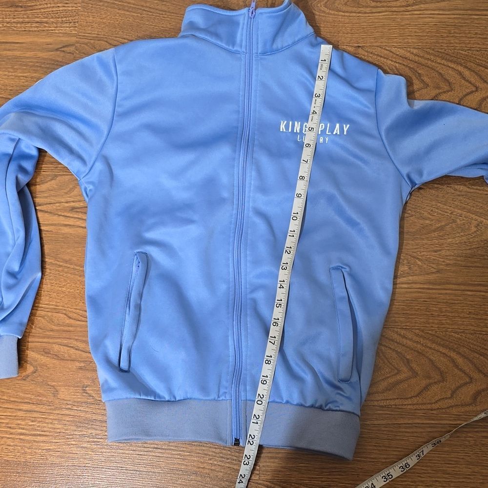 KINGSPLAY TRACK SUIT LIGHT BLUE ZIP - Picture 9 of 12